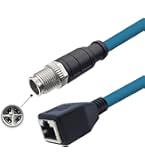 Amazon.com: 3.28ft M12 4 Pin to RJ45 Industrial Ethernet Cable